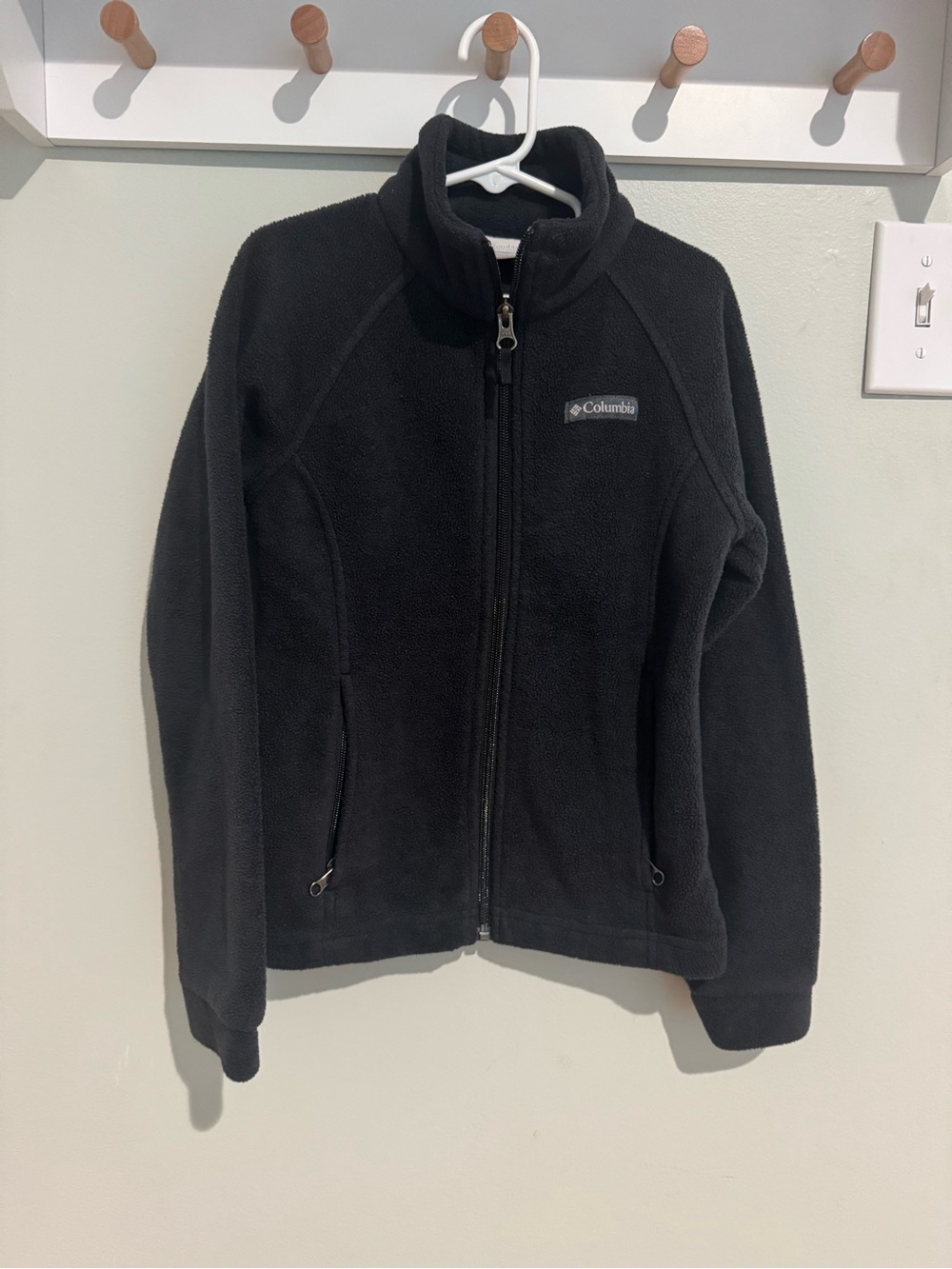 Kids Size S(7/8) Columbia Black Full-Zip Polar Fleece Jacket